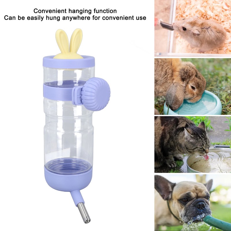 Pet Hanging Water Bottle Multipurpose Leakage Proof Large Capacity Hanging