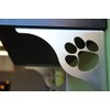 Cascade Manufacturing Dog Paw Theme Stainless Steel Shelf Bracket Brushed