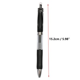 Retractable Liquid Gel Ink Pen - 0.5mm Bullet Tip Smooth Gel Pens Retractable Rollerball Gel Pen for Adult Writing Note Taking School & Office Supply 12PCS Red