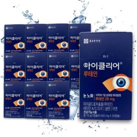 Chong Kun Dang [Chong Kun Dang] Chong Kun Dang iClear Lutein 500mg Eye Health Cha Inpyo 30 Capsules / [종근당] 종근당 아이클리어 루테인 500mg 눈건강 차인표 30캡슐 X 12 TB