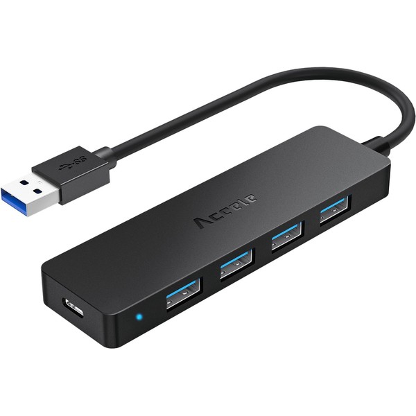 Aceele USB Hub 3.0, USB Splitter with 4-Port USB Ultra