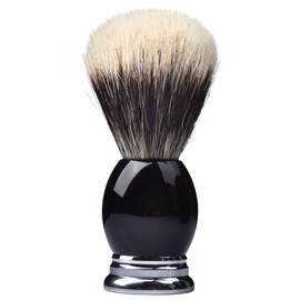 Je&Co - Cepillo de afeitar de cerdas de tejón 100% finas, con base de resina pesada