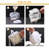 Rice Washing Bowl with Strainer, Clear Plastic Quinoa Grain Washer