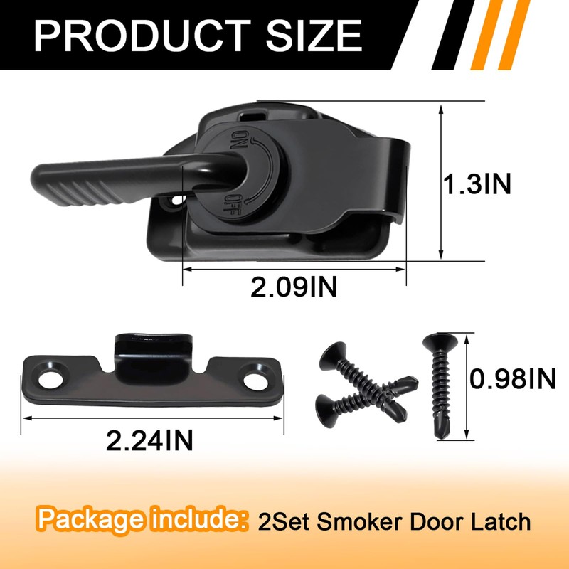 Replacement Smoker Door Latch Kit for Pit Boss 1077, Pro