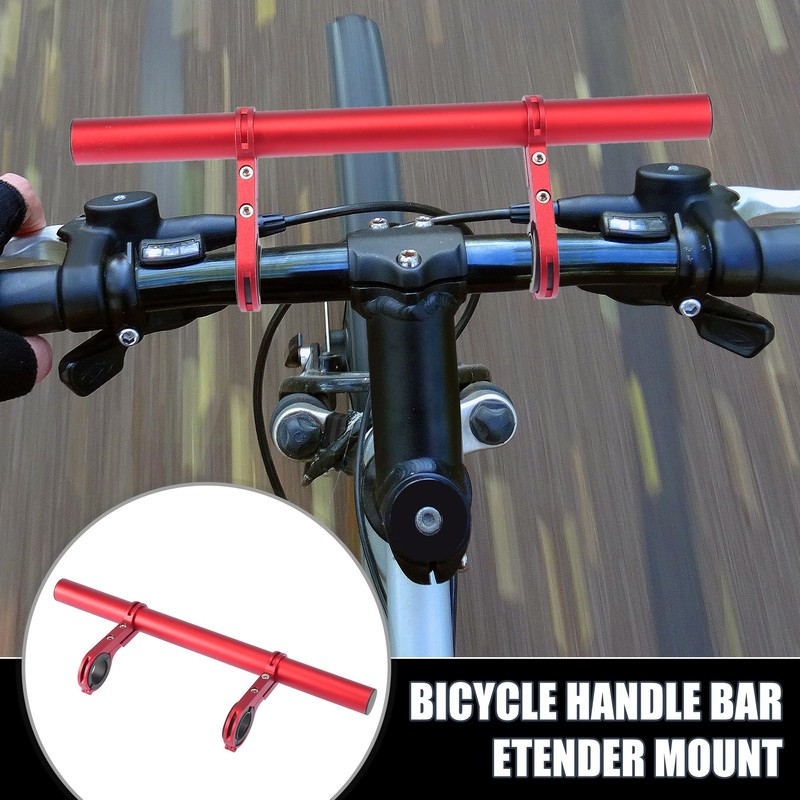 X AUTOHAUX Bicycle Lengthen Aluminum Alloy Double Handlebar Extension Bracket