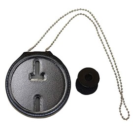 US Marshall Belt Clip Badge Holder with Pocket and Chain (Cutout PF281)