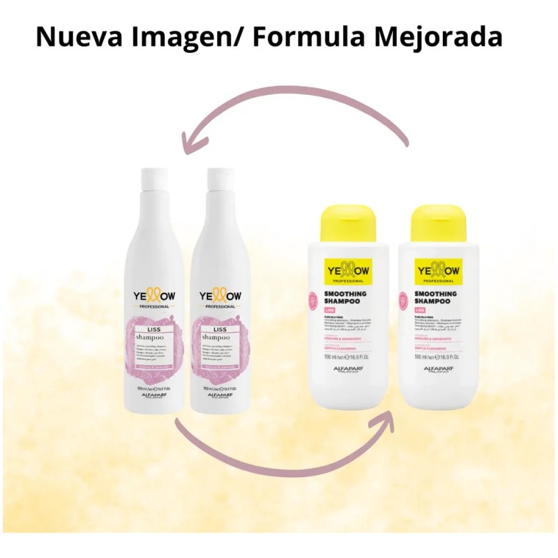 Kit Liss Yellow Shampoo Control Frizz 2 Pz 500 Ml
