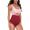 EastElegant Maternity Cutout One Piece Swimwear Ploka Dots Print Pregnancy