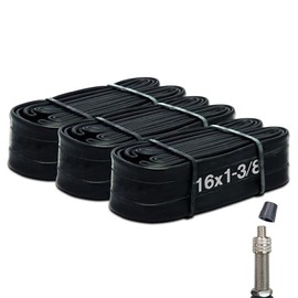 Shinko 64707 Bicycle Tubes, Set of 3, 16 Inches 16 x 1-3/8 Plus Front and Rear Plus Spare Tubes, Bicycle Puncture Repair, Mini Velo, Children's Bicycle