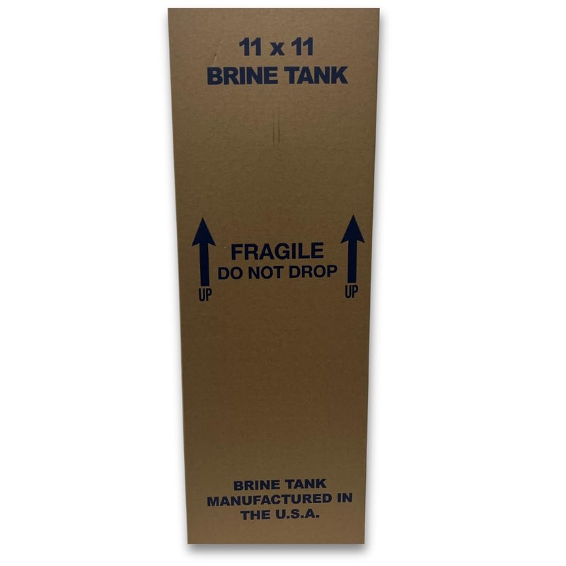 11x11x38 Square Brine Tank for Water Softener with Brine Safety