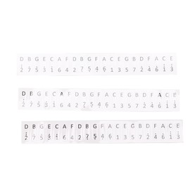 3Pcs Kalimba Thumb Piano Note Stickers,17 Keys Keys Stickers Kalimba Staff Labels Thumb Piano Button Musical Note Decoration for Beginners (White)