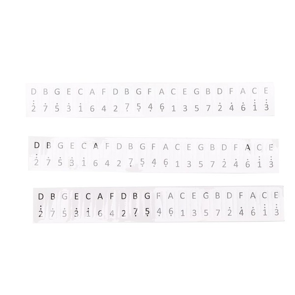 3Pcs Kalimba Thumb Piano Note Stickers,17 Keys Keys Stickers Kalimba