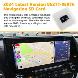 𝙇𝙖𝙩𝙚𝙨𝙩 86271-0E076 Navigation SD Card Compatible with Toyota Navigation SD Card Update 2024 4Runner Avalon Camry RAV4 Tacoma Highlander Navigation Micro Sd Card GPS Map for USA/CAN