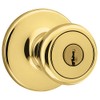 Kwikset 94002-848 Tylo Keyed Door Knob In Polished Brass