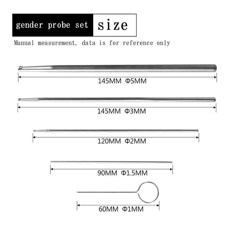 Abu I Pet Professional Reptiles Ball Tip Snake Sexing Kit