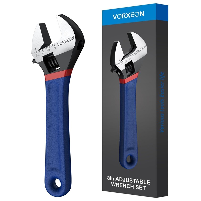 VORXEON 8 inch Spanner Set Adjustable Spanner 203 mm Combination
