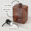 Amber Glass Soap Dispenser Pure SOAP 18 FL OZ –