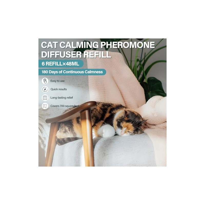 Cat Calming Diffuser Refill 6 Pack Cat Calming Pheromone Diffuser