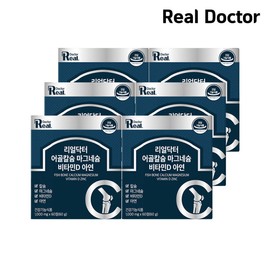 Real Doctor Fish Bone Calcium Magnesium Vitamin D Zinc 1000mg 60 tablets (60g) 6 units / 리얼닥터 어골칼슘 마그네슘 비타민D 아연 1000mg60정 (60g) 6개