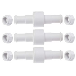 licvqel D20 Pool Cleaner Hose Swivel with D15 Nut Compatible with Zodiac Polaris 280, 380, 180 Pool Hose Swivel fit for Polaris Swivel Hose Connector 3 Pack