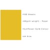 Sunflower Gold A4 Coloured Craft Paper 80gsm x 100 Sheets