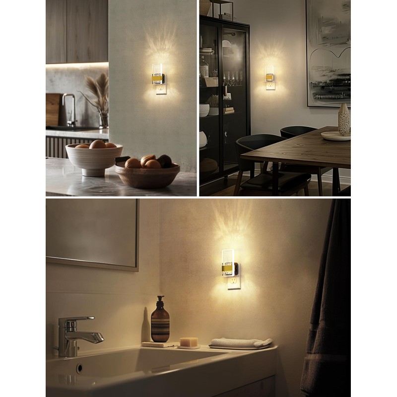 L LOHAS LED Night Light, Bathroom Night Lights Plug Into