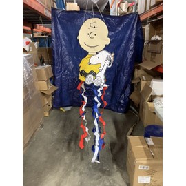 Peanuts Charlie Brown & Snoopy YaY Patriotic Windsock - 40230