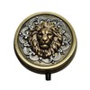 Handmade Bronze Lion Pill Box