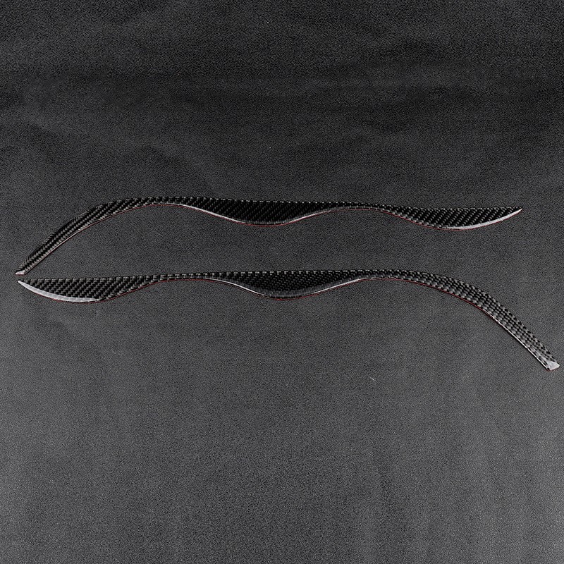 Carbon Fiber Headlight Eyebrows Trim Sticker Fits for E46 323i
