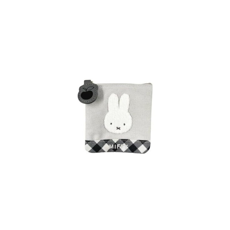 Marimo Craft DBM-3121 Miffy Diagonal Check Series Mini Flat Pouch/Character