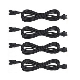 NBWDY 4Pcs 60in RGB LED Multi-Color Accent Light Extension Cable Wire Cord Set for LED Motorcycle ATV Car Multi-Color Neon Strip Rock Light