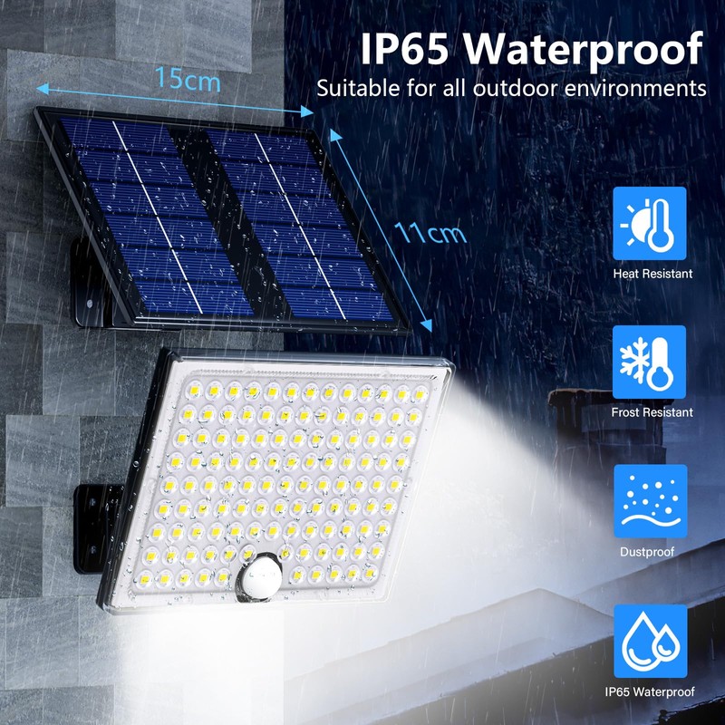 Solar Lights for Outdoor Use with Remote Control, Outdoor Lamp