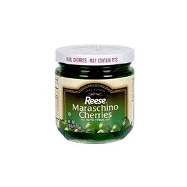 Reese Green Maraschino Cherries (Pack of 2) 10 oz Jars