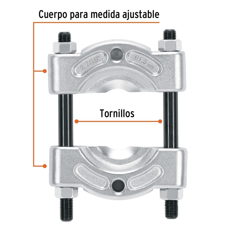 Truper EX-B2, Extractor de baleros hasta 2-1/4"