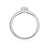 Trilani Women's Solitaire Ring 925 Sterling Silver Brilliant Cut Cubic