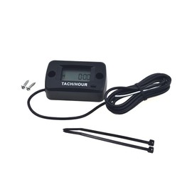 XYT WORLD Settable Tachometer Hour Meter Waterproof Inductive 9 Speed Type For Motorcycle ATV Jet Ski Snowmobile Mower