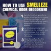 SMELLEZE Natural Chemical Odor Remover Granules: 25 lb. Bag Sprinkle