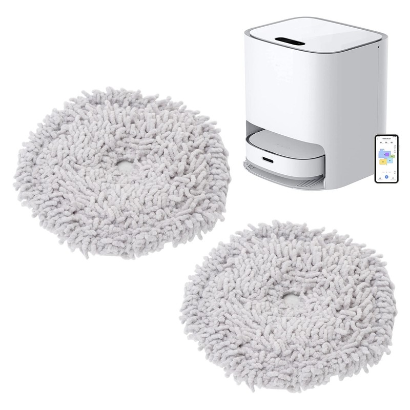 2 PCS Sweeper Cleaning Mop Cloth for Dreame W10 W10