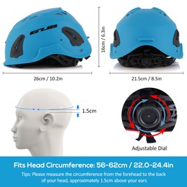 Climbing Helmet Cycle Safety Helmet with Headlamp Earmuff Taillight Attachment Points for Hiking Climbing Caving