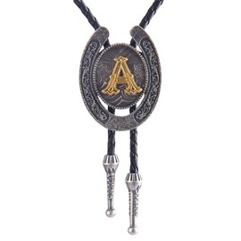 COOLLA Bolo tie- Handmade Western Cowboy Black Vintage Cicada Pendant for Women,Men (Style-A)
