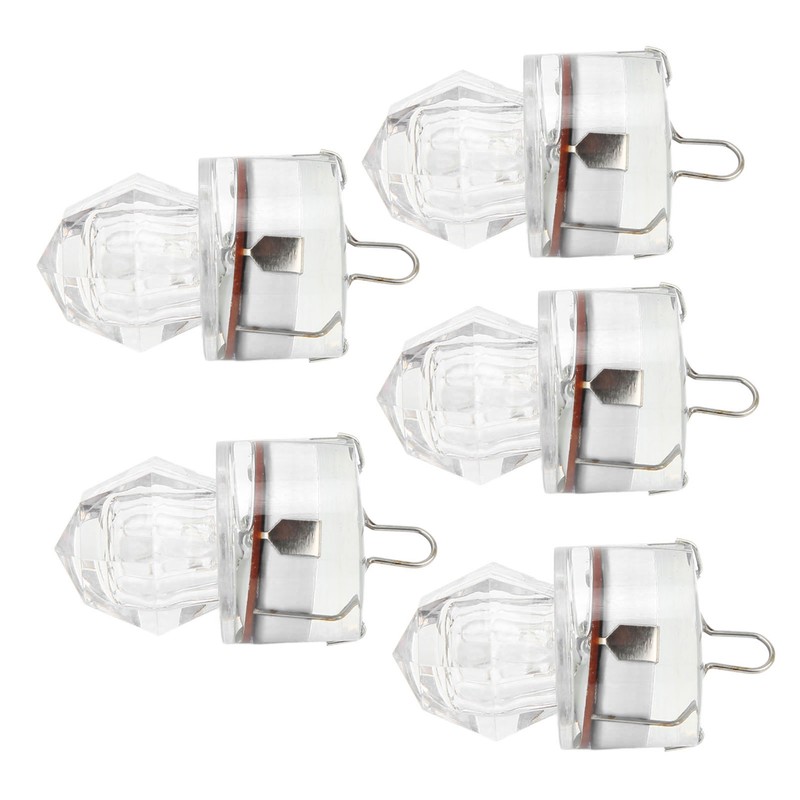 5Pcs Fishing Lure Light Diamond Shape LED Corrosion Resistance Auto