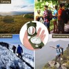 ydfagak Compass, Waterproof Hiking Military Navigation Compass with Fluorescent Design,Perfect