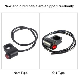 Yosoo 12V 16A Moto Moto Impermeable Manillar Faro Faros Antiniebla Interruptor de Encendido/Apagado (Negro)