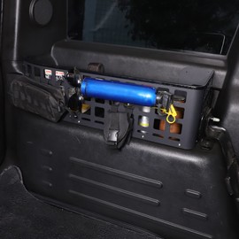 PIUGILH Aluminum Rear Trunk Storage Enclosure, Tail Cargo Storage Panel Multi-function Rack for Hummer H2 2003-2007 Accessories (Left Side)
