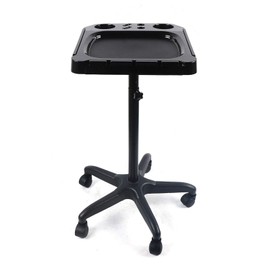 Salon Tray with Tools Holders, Tattoo Rolling Tray Station Beauty Trolley Cart Equipment Mobile Spa Service Instrument Hairdressing Storage Tray Cart for Salon Tattoo Spa Beauty (Style 2-Silver)