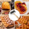 EVEDMOT Lattice Cutter Dough Lattice Roller, Stainless Steel Roller Cutter