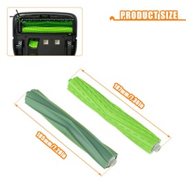 HUAREW 4 Set Rollen Bürste Ersatzteil für iRobot Roomba e/i/j Serie, Bürsten Zubehör für Roomba i7 i7+ i3 i3+ i4 i4+ i6 i6+ i8 i8+ j7 j7+ E5 E6 E7 Saugroboter, 8 Gummibürsten