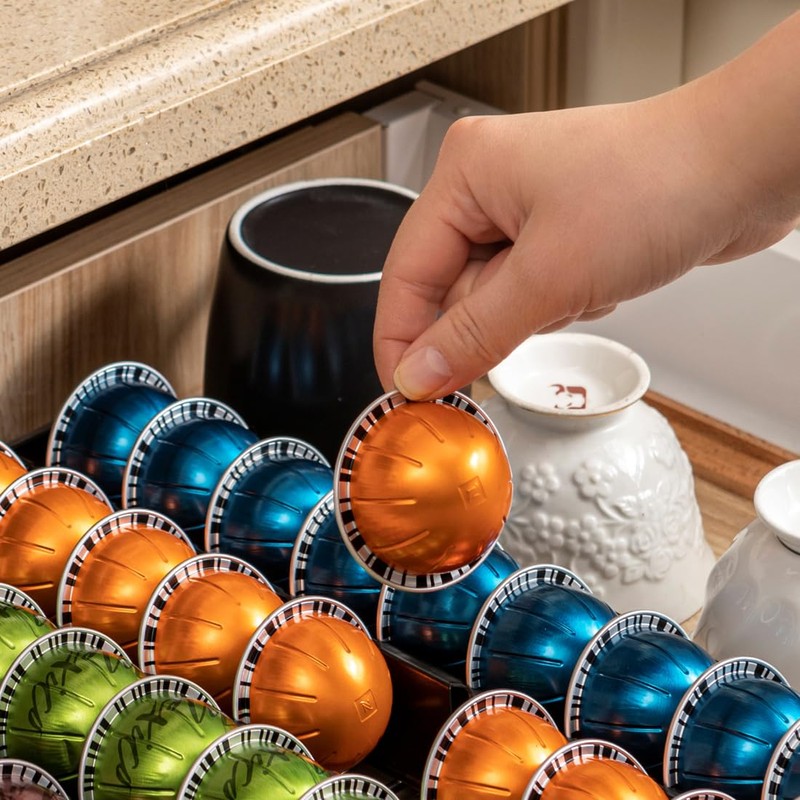 FlagShip Vertuo Pod Holder Drawer Insert Counter for Nespresso Pod