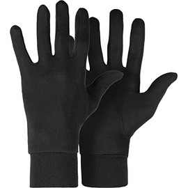 Roeckl Silk Liner Gloves, black, l