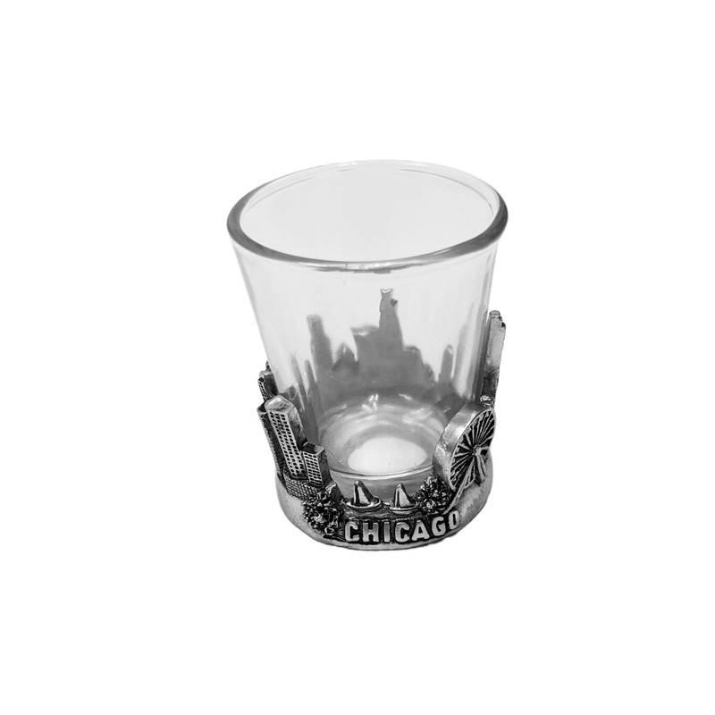 Chicago Pewter Shot Glass